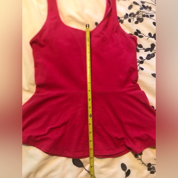Express Peplum Pink Back Zip Shirt - Picture 10 of 10